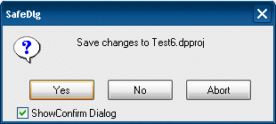 Safe dialog